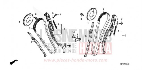 CAM CHAIN VT750C27 de 2007